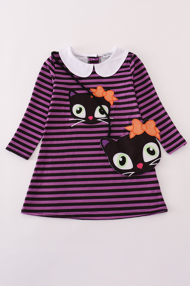 purple lace cocktail dress Sunny Fashion Kids Clothes: Girls Cat Face Purple Tower Ruffle Dancing  Party Dress, Age 4 Years