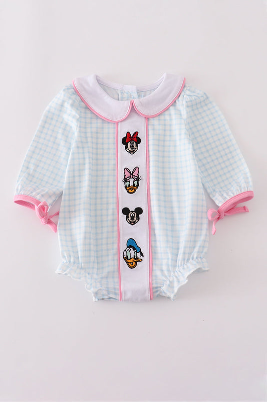 Blue character embroidery bubble