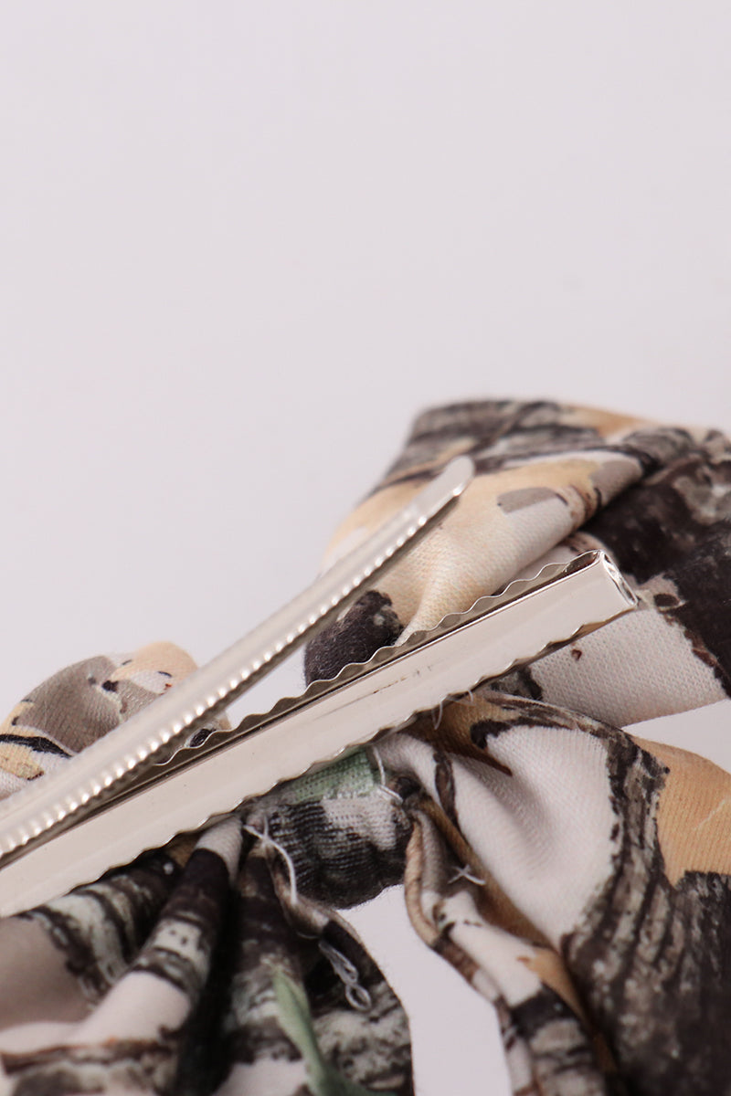 Camouflage sailor hair bow - Cloudling Kids Clothing