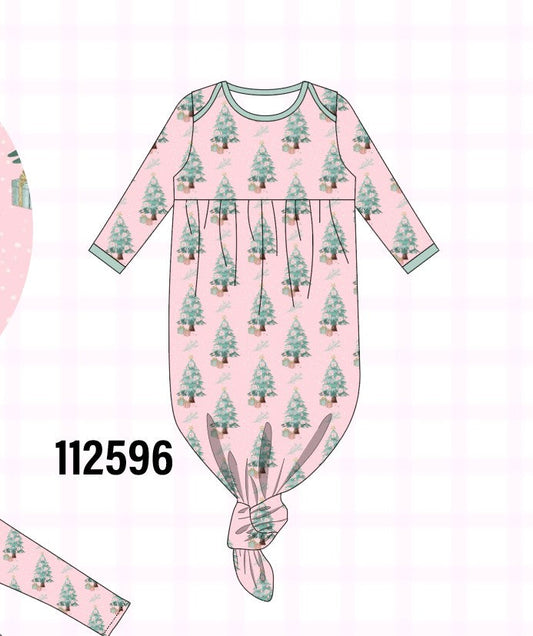 Pink christmas tree bamboo gown