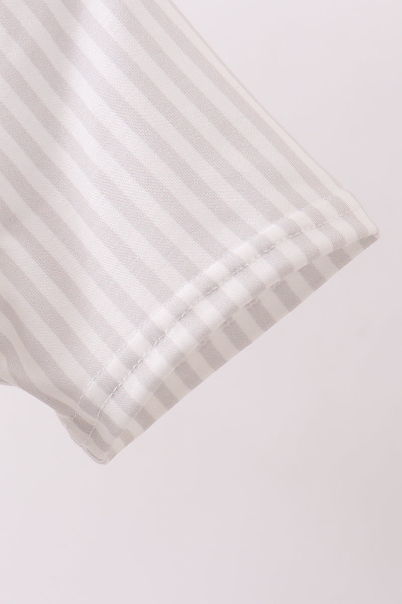 Brown alpaca embroidery top