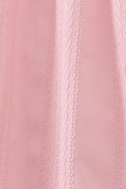 Pink princess smocked ruffle dress