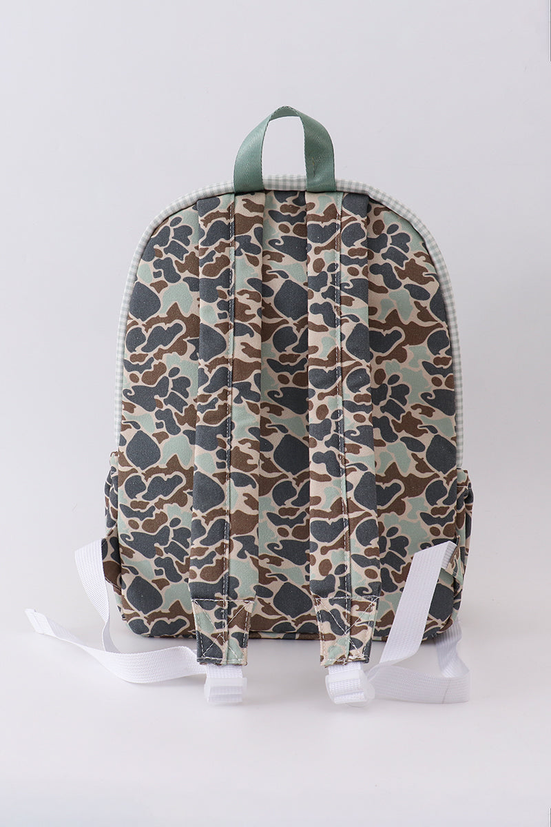 Camouflage bear print backpack - Cloudling Kids Clothing