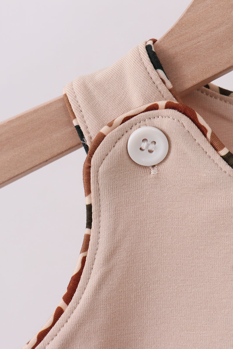 Camouflage crab applique bubble - Cloudling Kids Clothing