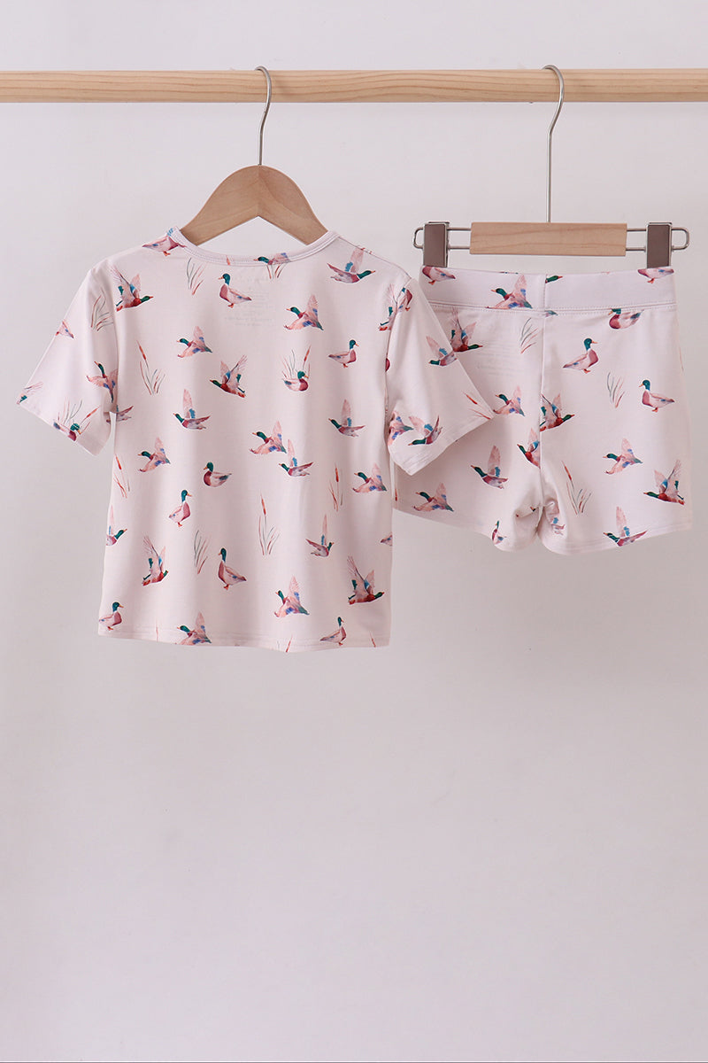 Duck bamboo pajama set - Cloudling Kids Clothing
