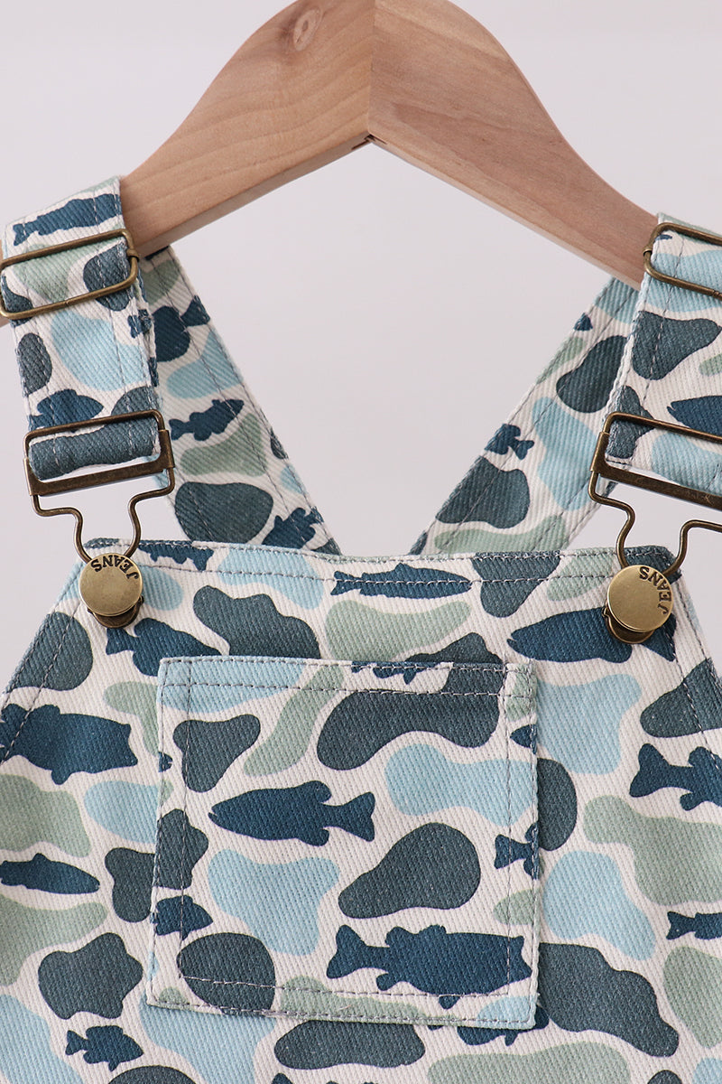 Camouflage denim dress - Cloudling Kids Clothing