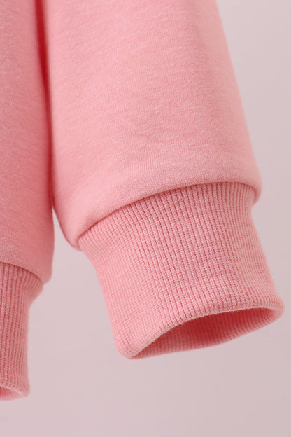 Peach Patriotic hand-sewn bow mom&me sweatshirt - Cloudling Kids Clothing