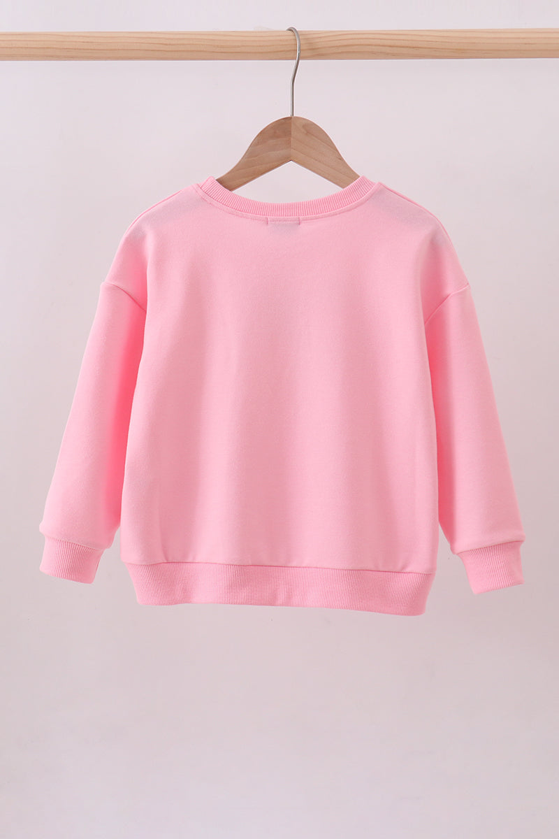 Pink Patriotic hand-sewn bow mom&me sweatshirt - Cloudling Kids Clothing