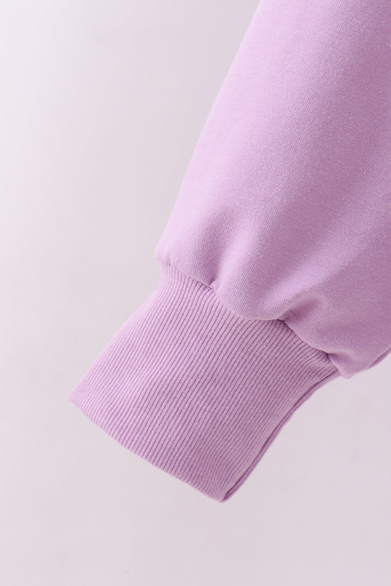 Purple Patriotic hand-sewn bow mom&me sweatshirt - Cloudling Kids Clothing