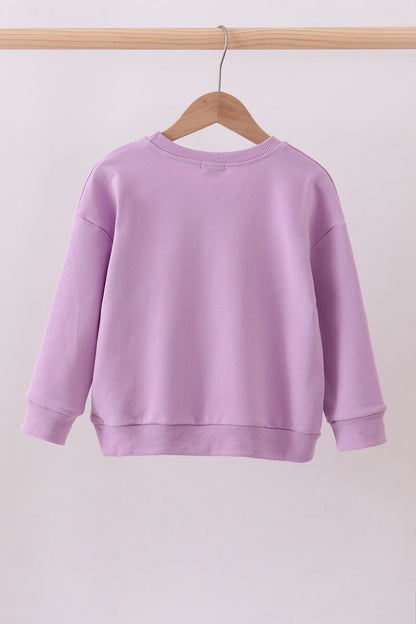 Purple Patriotic hand-sewn bow mom&me sweatshirt - Cloudling Kids Clothing