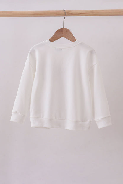 Cream Patriotic hand-sewn bow mom&me sweatshirt - Cloudling Kids Clothing