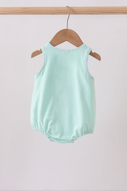 Mint Swordfish Applique Knit Bubble