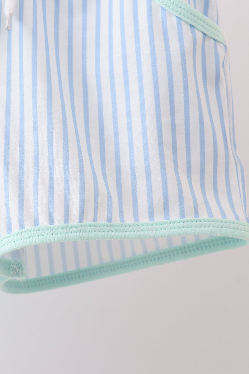 Mint Swordfish Applique Knit Set