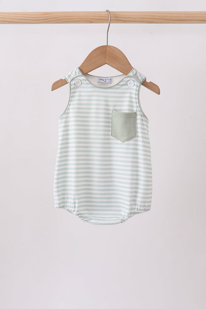 Blue Stripe Knit Bubble