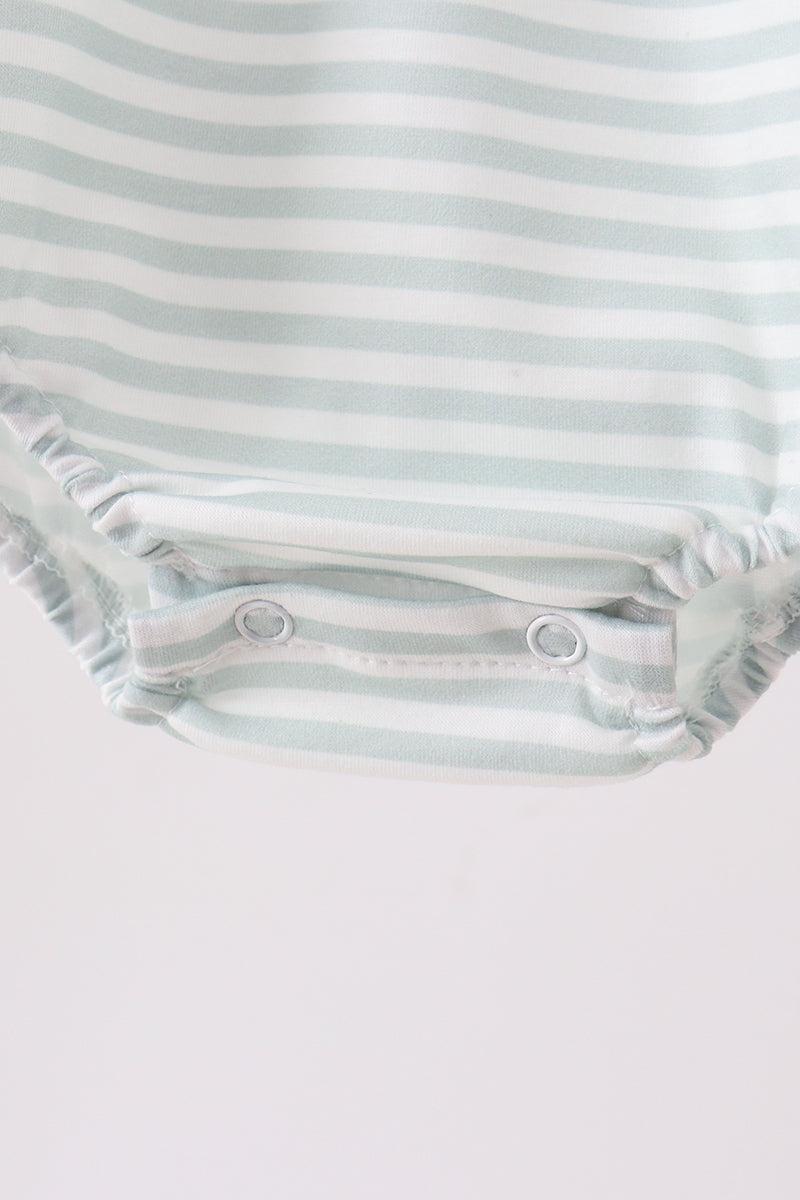 Blue Stripe Knit Bubble