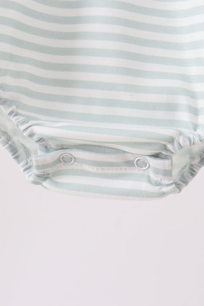 Blue Stripe Knit Bubble