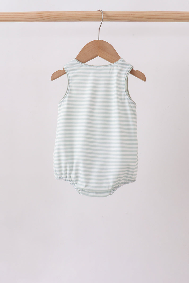 Blue Stripe Knit Bubble