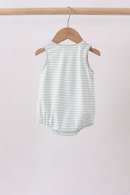 Blue Stripe Knit Bubble