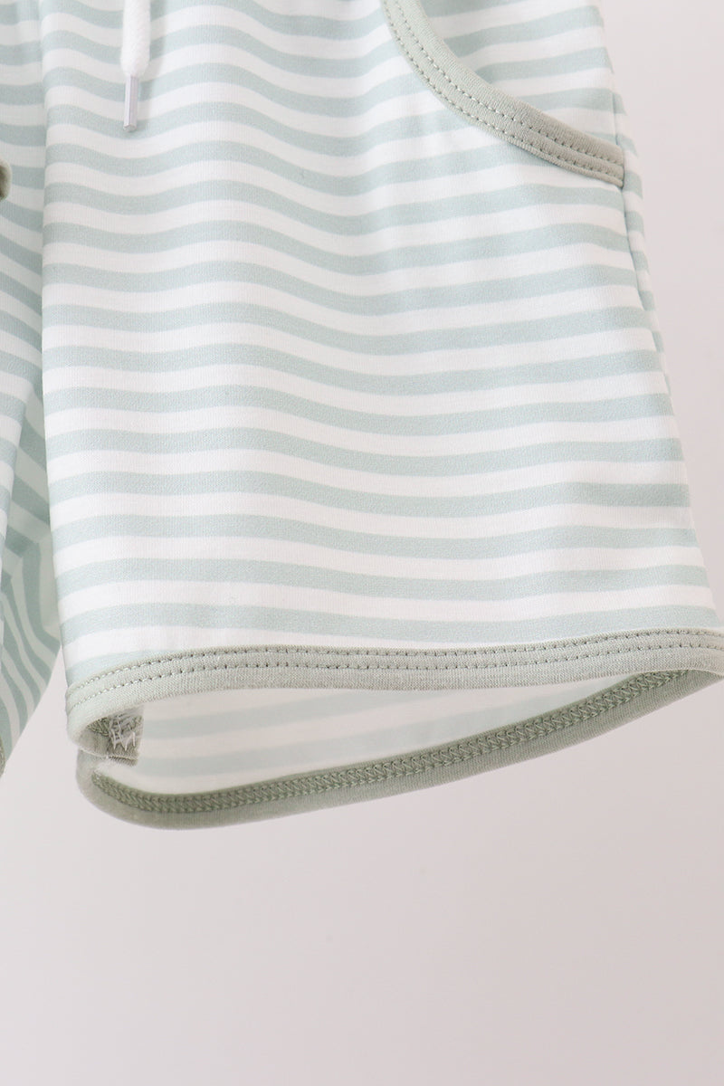 Blue Stripe Knit Set