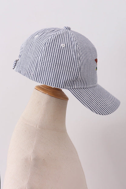 Mallard Embroidered Seersucker Cap