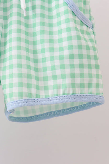 Blue Farm Embroidered Set