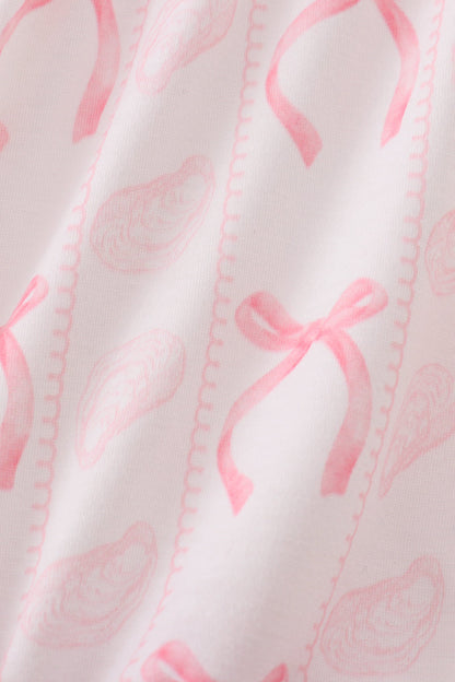 Pink Bow Print Bubble