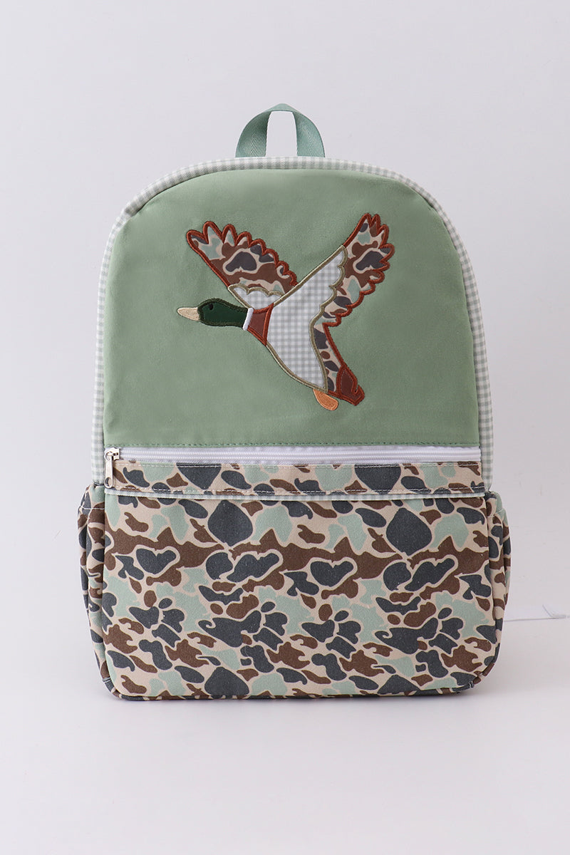 Camouflage duck print backpack - Cloudling Kids Clothing