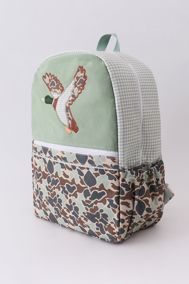 Camouflage duck print backpack - Cloudling Kids Clothing