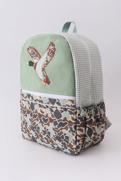 Camouflage duck print backpack - Cloudling Kids Clothing