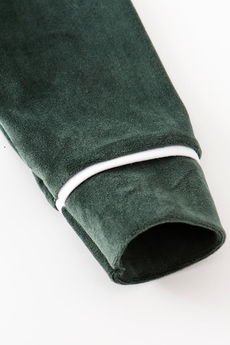 Forest velvet boy set - Cloudling Kids Clothing