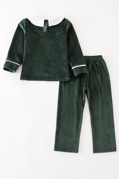 Forest velvet boy set - Cloudling Kids Clothing