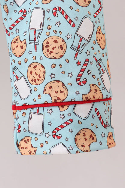 Santa claus cookie print pajams set