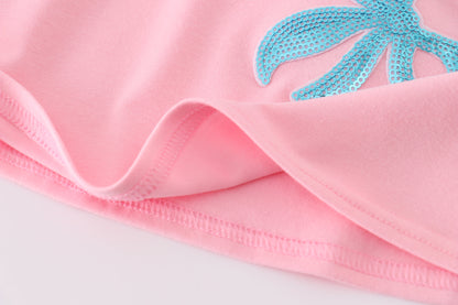 Pink bow sequin mom&me dress - Cloudling Kids Clothing