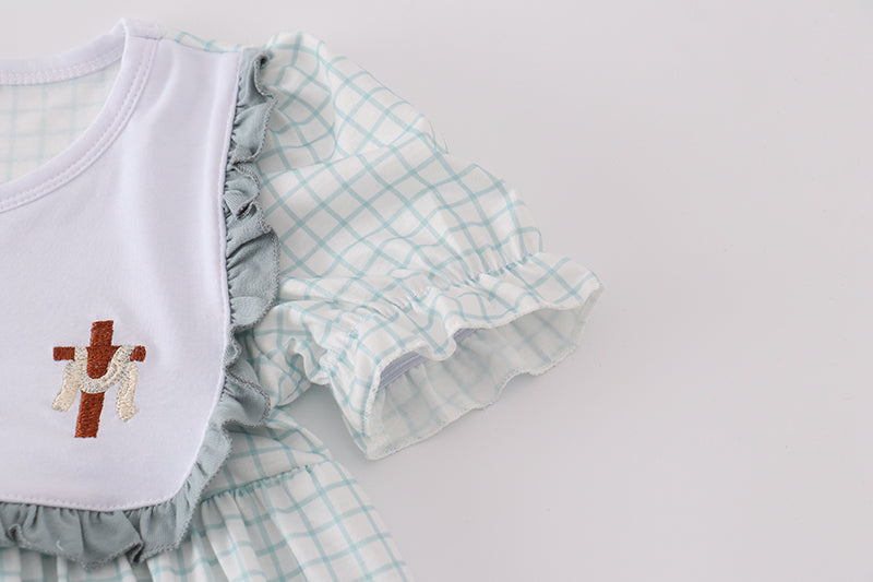 Blue he is risen embroidery set - Cloudling Kids Clothing