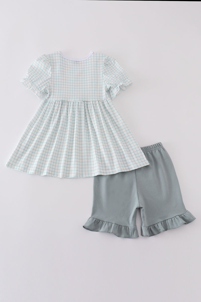 Blue he is risen embroidery set - Cloudling Kids Clothing