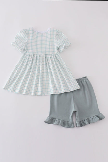 Blue he is risen embroidery set - Cloudling Kids Clothing