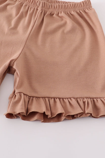 Cream cross french knot set - Cloudling Kids Clothing