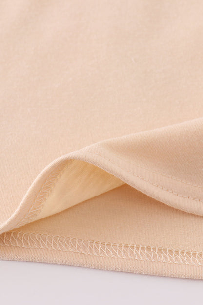 Cream cross french knot top - Cloudling Kids Clothing