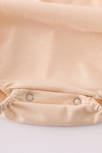 Cream cross french knot bubble - Cloudling Kids Clothing