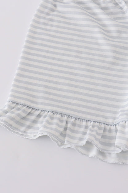 Blue cross embroidery set - Cloudling Kids Clothing