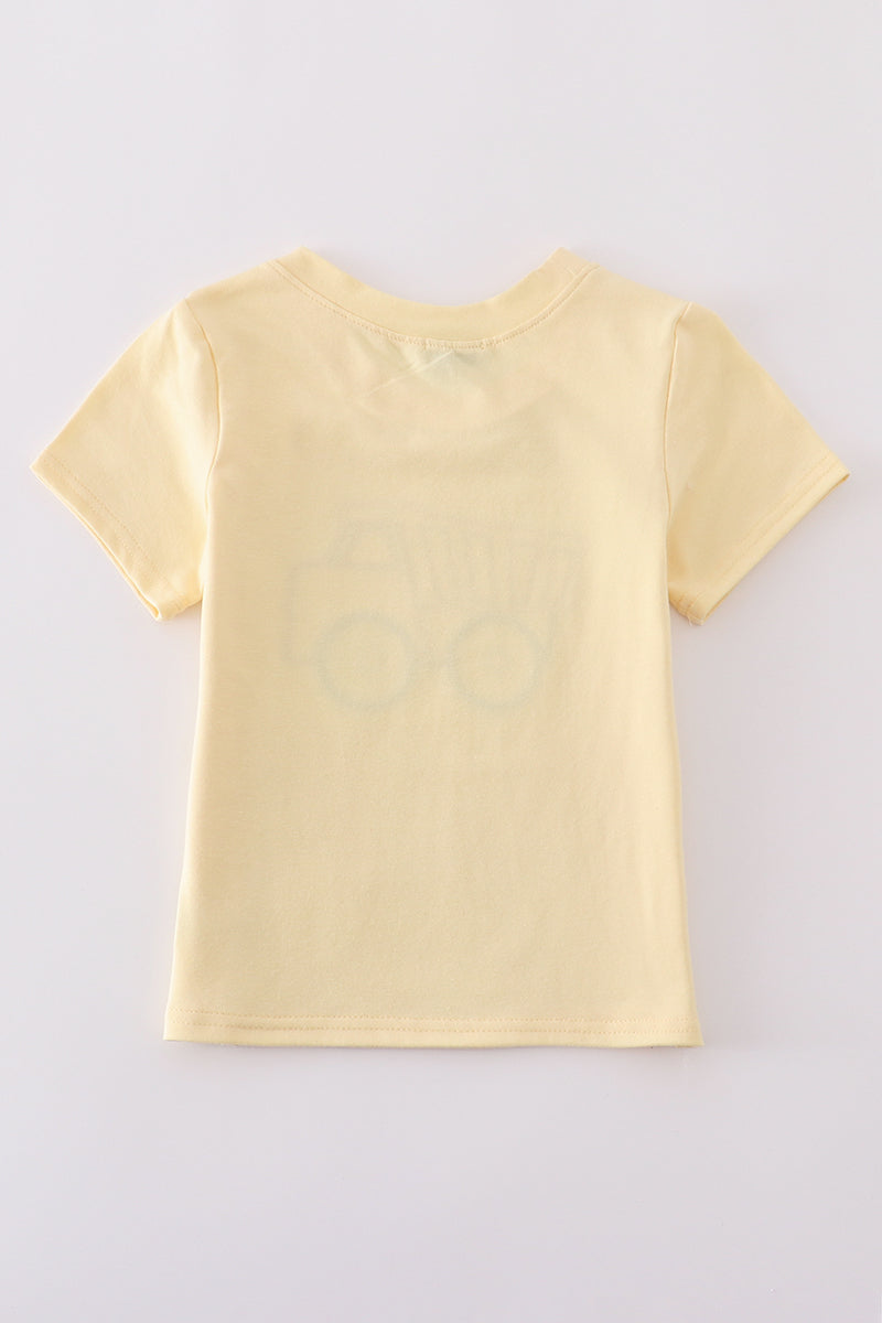 Yellow truck applique top - Cloudling Kids Clothing