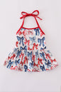 Bow print mom&me top - Cloudling Kids Clothing
