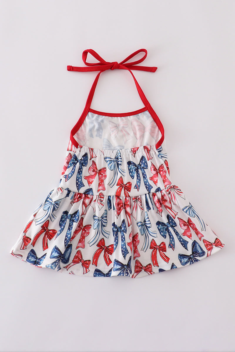 Bow print mom&me top - Cloudling Kids Clothing