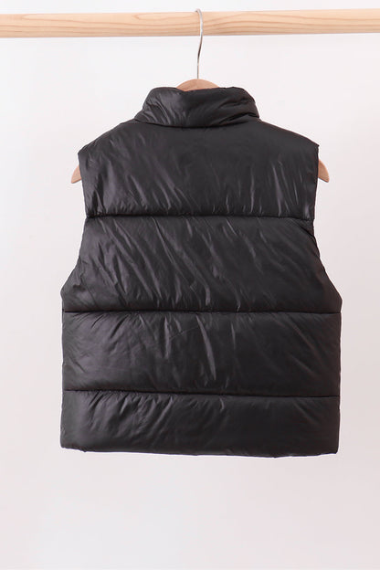 Black mom&me puffer vest
