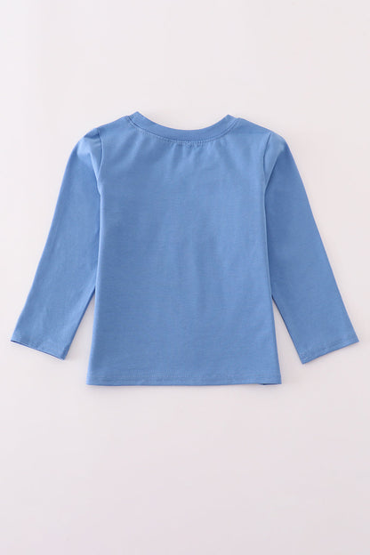 Blue fire fighter top