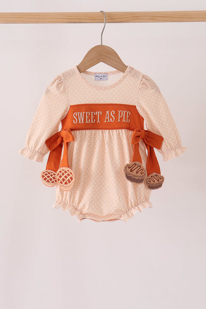 Sweet as pie embroidery bubble