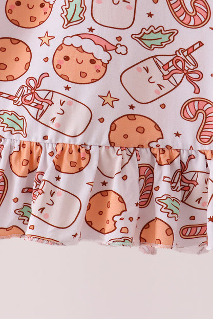 Red milk cookie bamboo dress