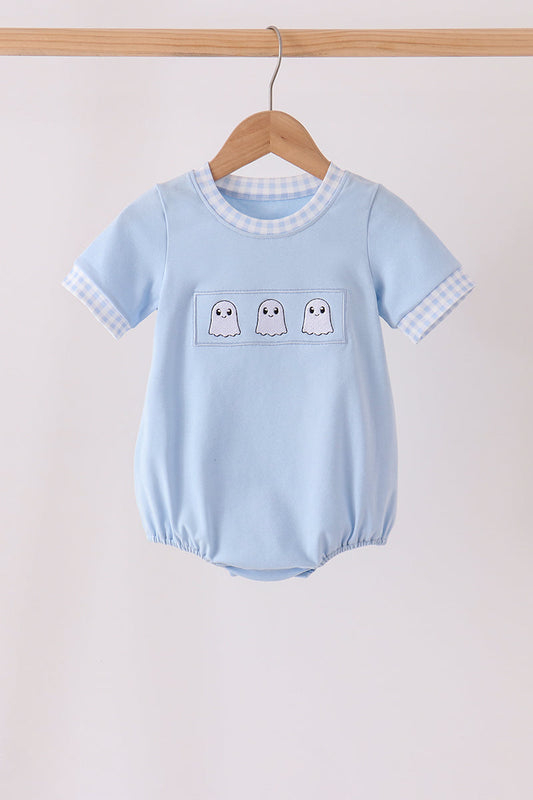 Blue ghost embroidery bubble