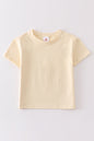 Beige blank basic t-shirt Adult Kids and baby bubble
