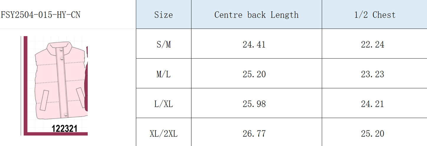 Cream mom&me puffer vest